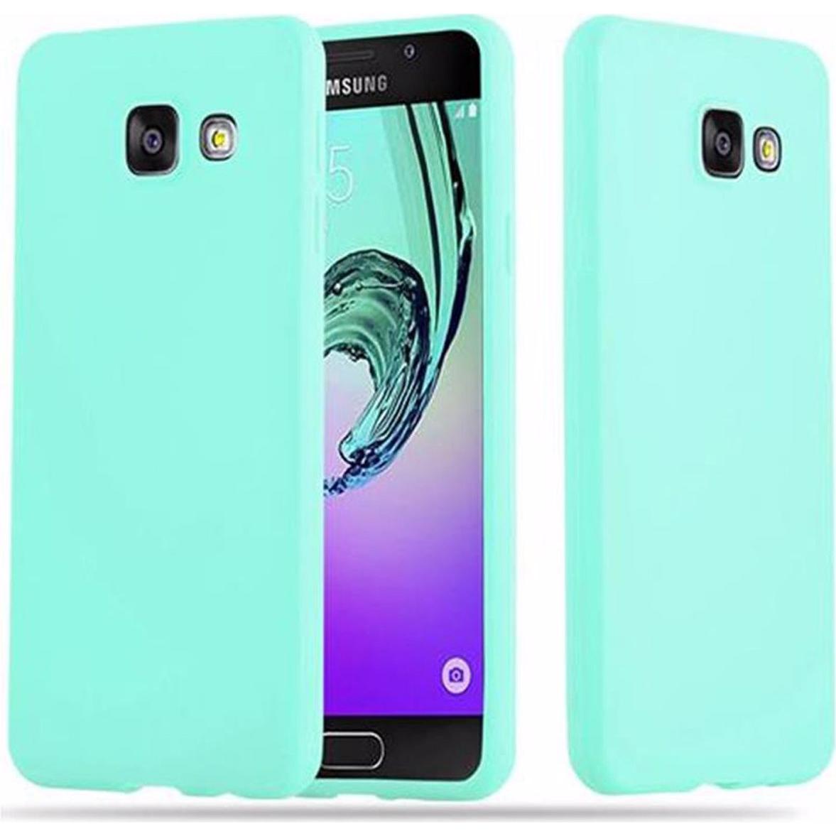 Cadorabo TPU Candy Cover (Samsung Galaxy A3 (2016)), Smartphone Hülle, Blau