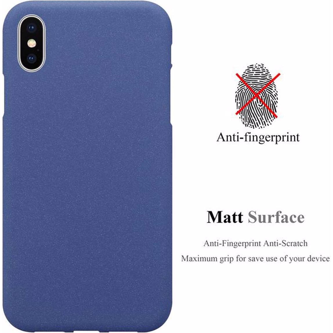 Thumbnail - Cadorabo TPU Frosted Cover (Apple iPhone XS Max), Smartphone Hülle, Blau