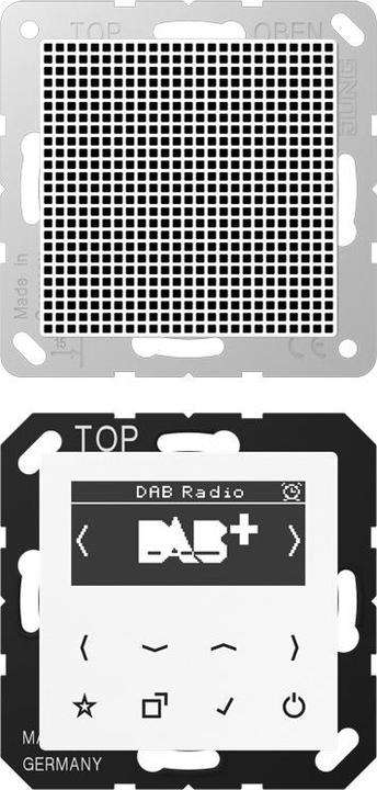 JUNG Smart Radio DABA1WW DAB+ Set Mono (DAB+, FM)