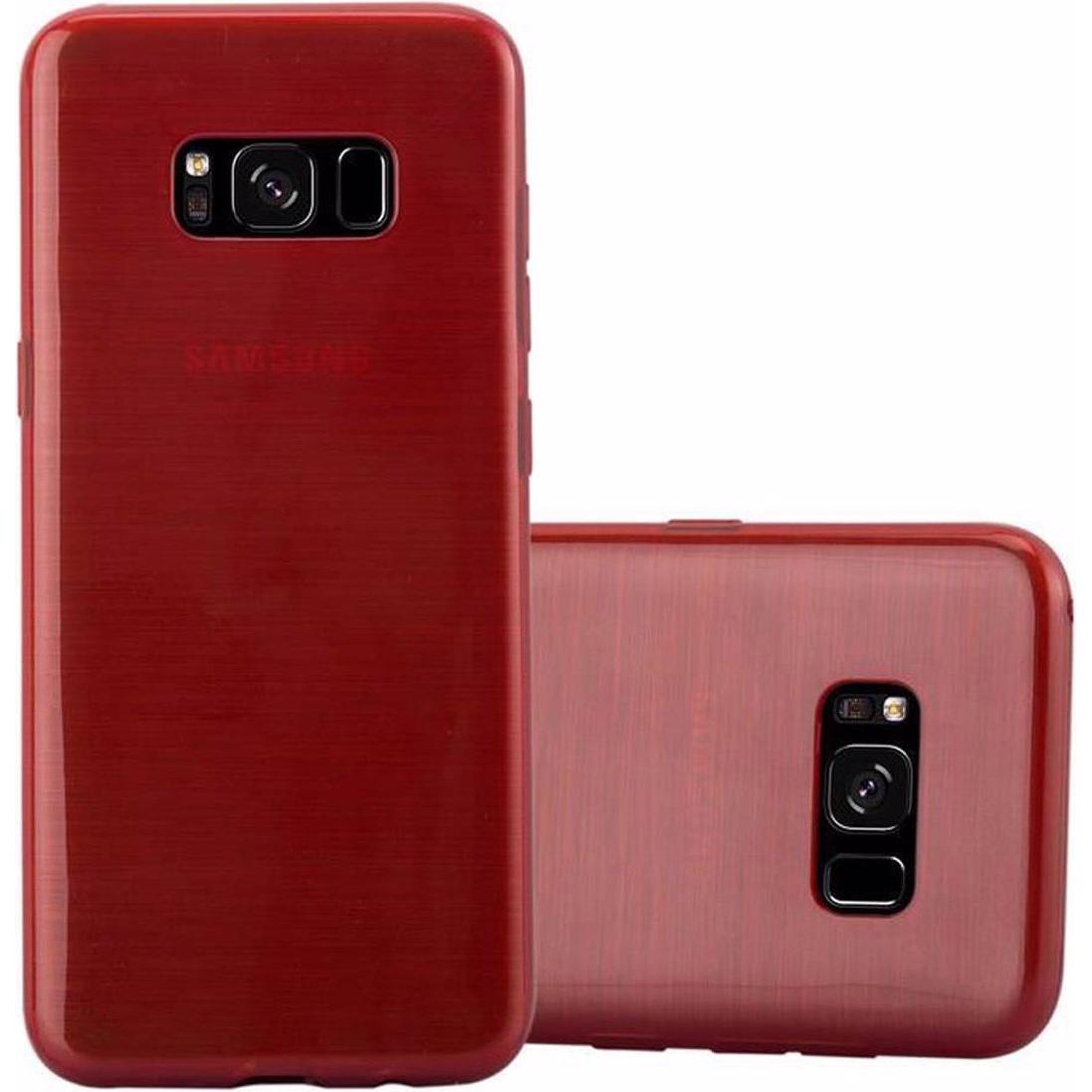 Thumbnail - Cadorabo TPU Brushed Cover (Samsung Galaxy S8+), Smartphone Hülle, Rot