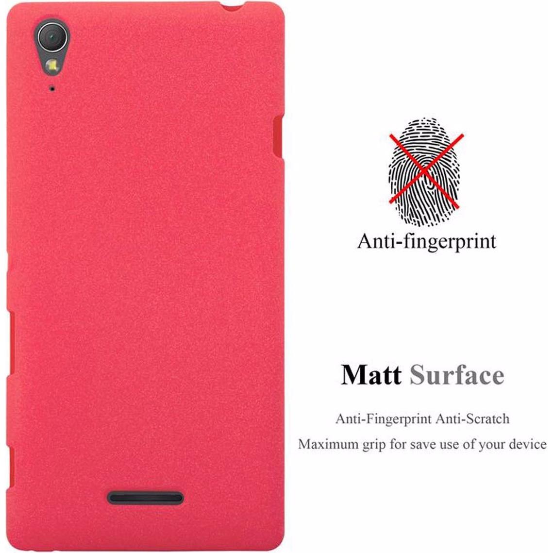 Thumbnail - Cadorabo TPU Frosted Cover (Sony Xperia T3), Smartphone Hülle, Rot