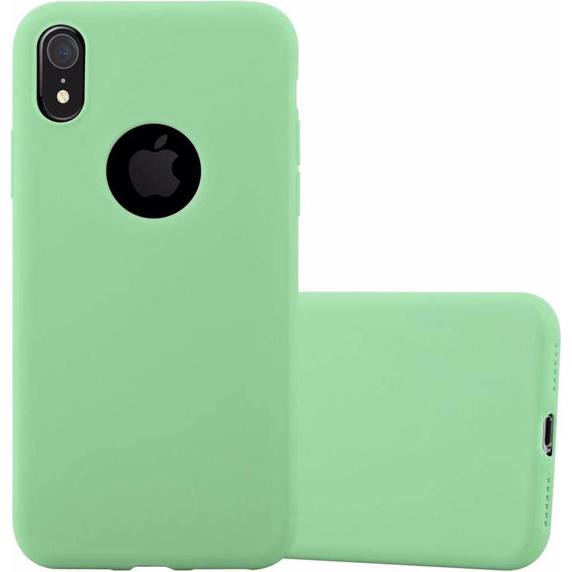 Cadorabo TPU Candy Cover (Apple iPhone XR), Smartphone Hülle, Grün