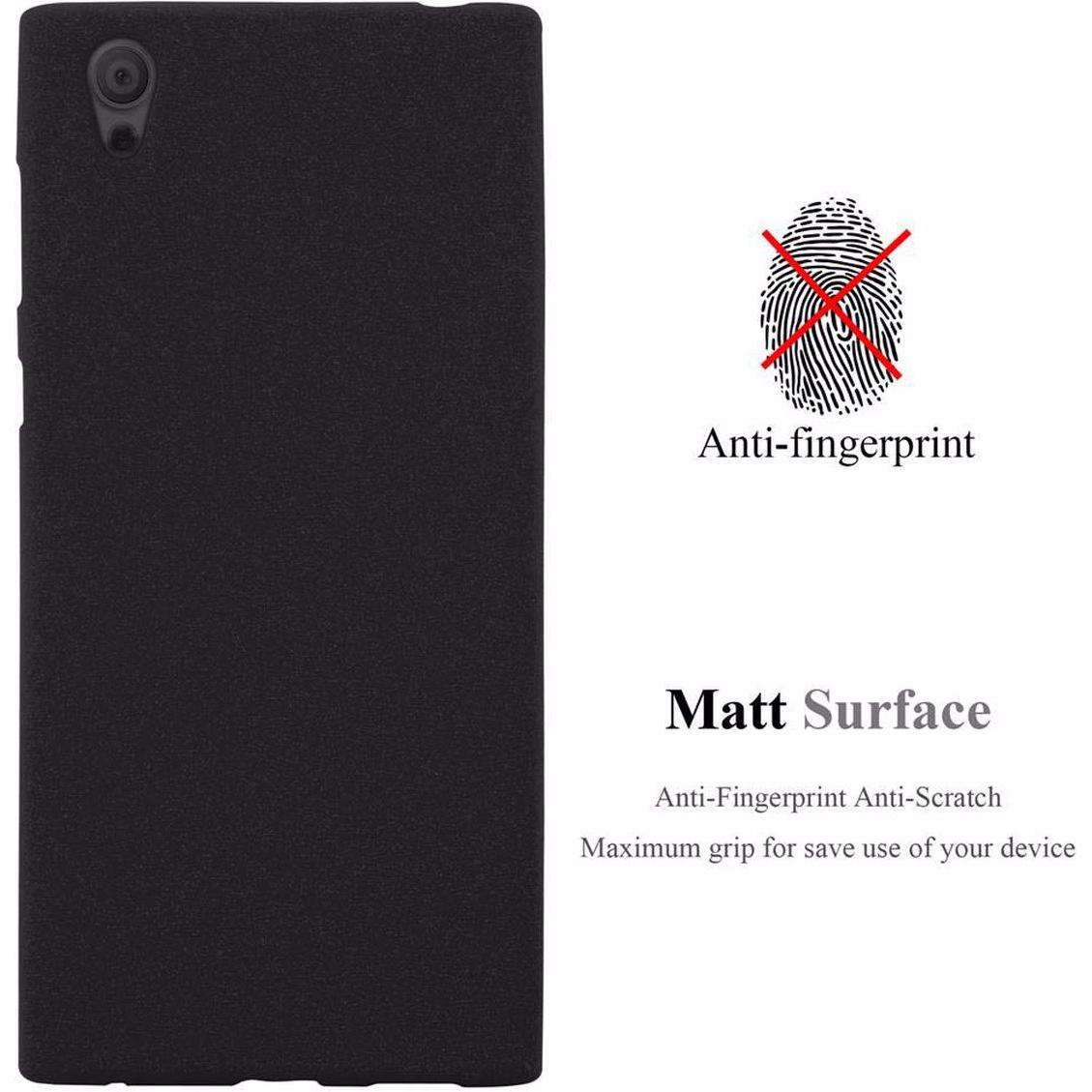 Thumbnail - Cadorabo TPU Frosted Cover (Sony Xperia L1), Smartphone Hülle, Schwarz