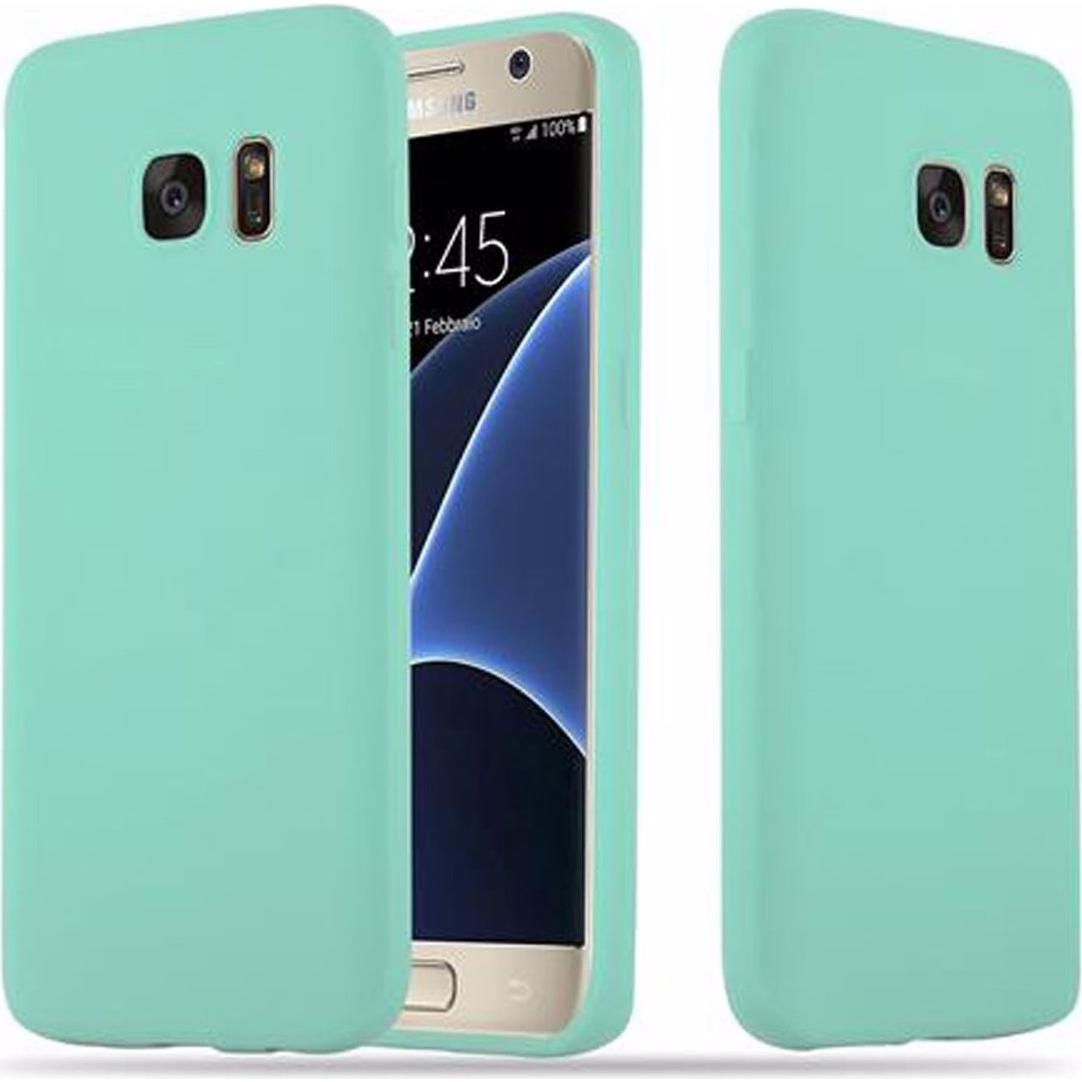Cadorabo TPU Candy Cover (Samsung Galaxy S7), Smartphone Hülle, Blau