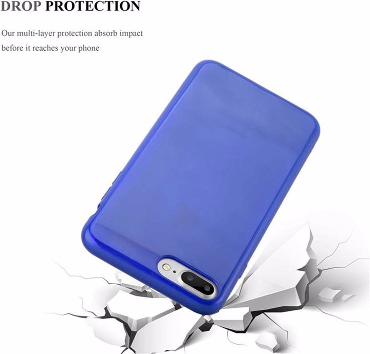 Image du produit Cadorabo Couverture TPU brossé (Apple iPhone 7s Plus, Apple iPhone 7 Plus, Apple iPhone 8 Plus)