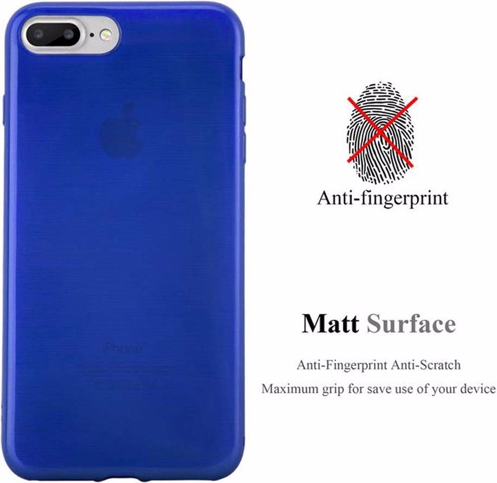 Image du produit Cadorabo Couverture TPU brossé (Apple iPhone 7s Plus, Apple iPhone 7 Plus, Apple iPhone 8 Plus)
