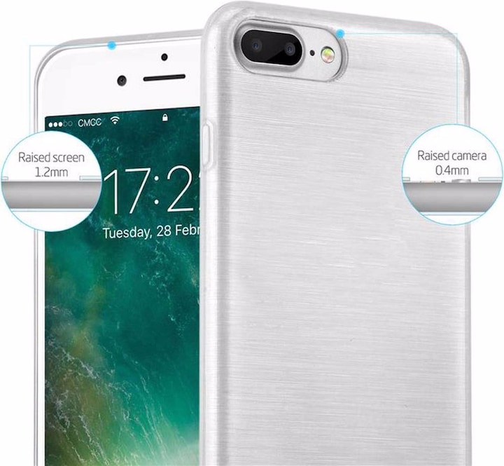 Image du produit Cadorabo Couverture TPU brossé (Apple iPhone 7 Plus, Apple iPhone 7s Plus)