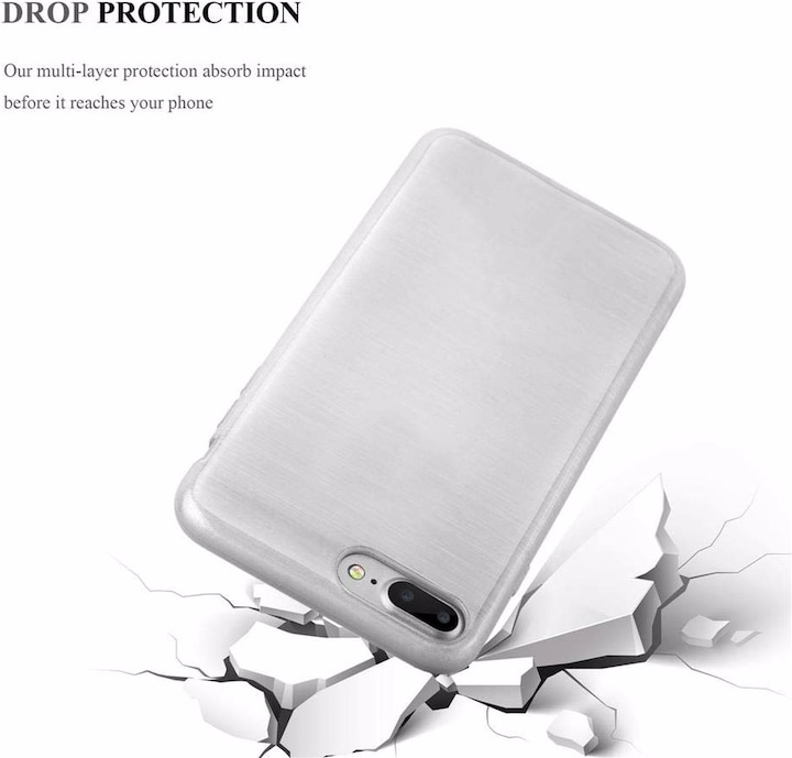 Image du produit Cadorabo Couverture TPU brossé (Apple iPhone 7 Plus, Apple iPhone 7s Plus)