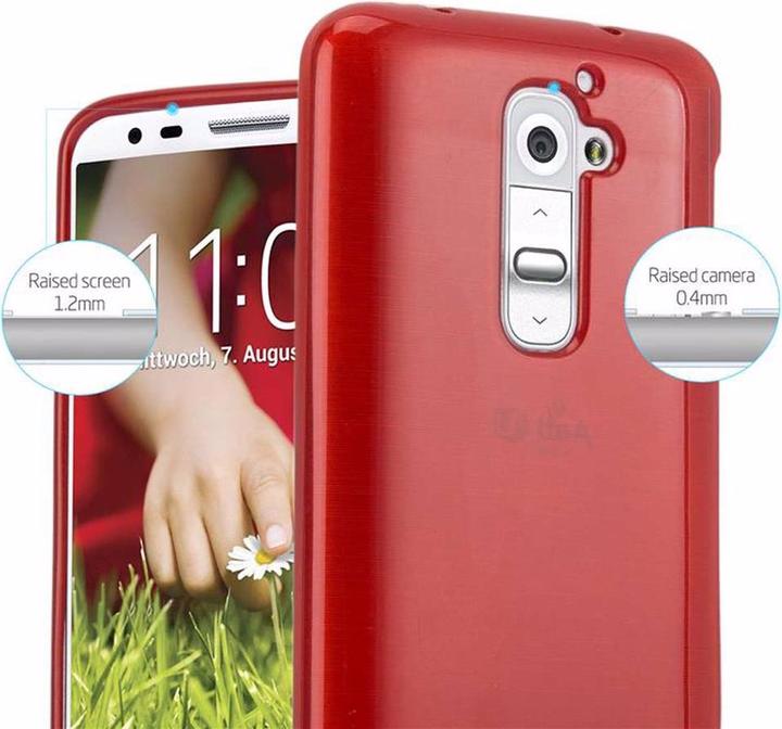 Actual product image Cadorabo TPU Brushed Cover (LG G2)