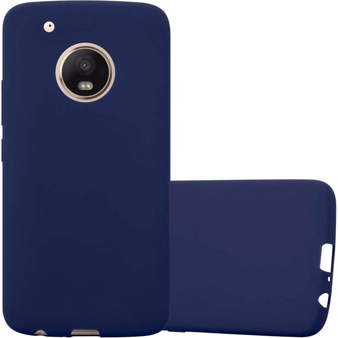 Cadorabo TPU Candy Cover (Motorola Moto G5 Plus), Smartphone Hülle, Blau