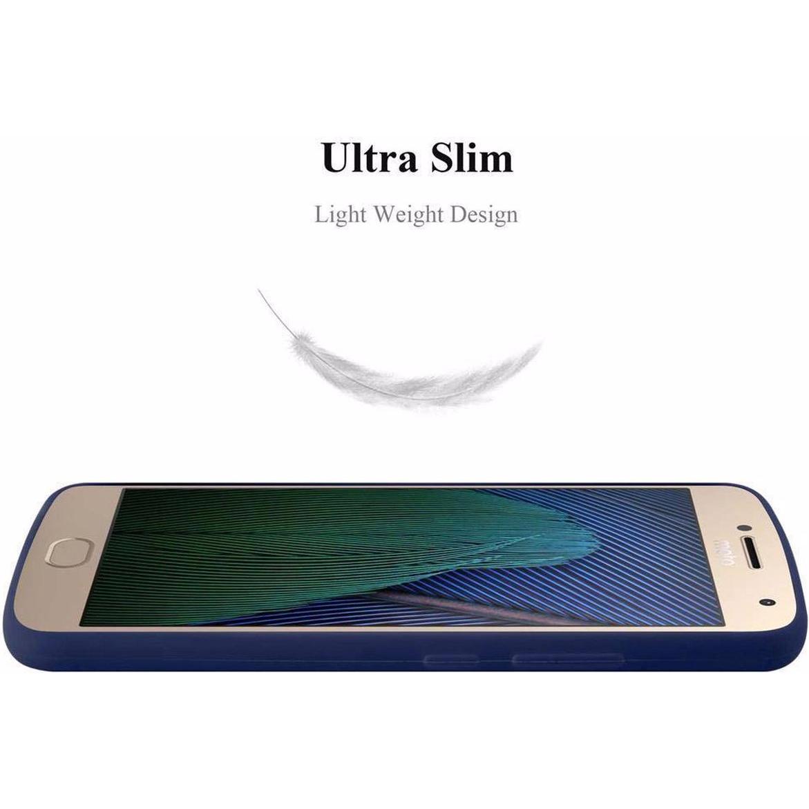 Thumbnail - Cadorabo TPU Candy Cover (Motorola Moto G5 Plus), Smartphone Hülle, Blau