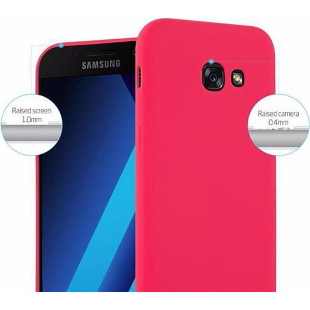 Thumbnail - Cadorabo TPU Candy Cover (Samsung Galaxy A3 (2017)), Smartphone Hülle, Rot
