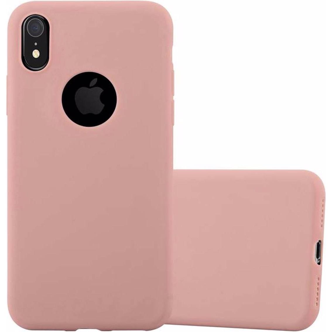 Cadorabo TPU Candy Cover (Apple iPhone XR), Smartphone Hülle, Rosa