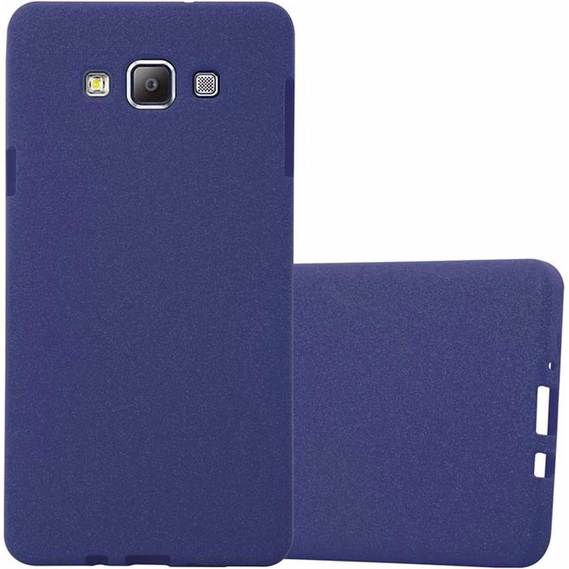 Cadorabo TPU Frosted Cover (Samsung Galaxy A7), Smartphone Hülle, Blau