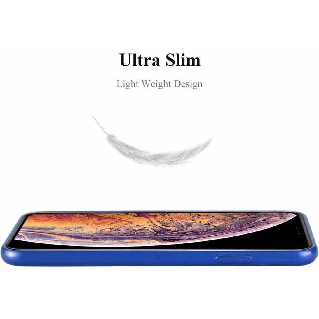 Thumbnail - Cadorabo TPU Brushed Cover (Apple iPhone XS Max), Smartphone Hülle, Blau