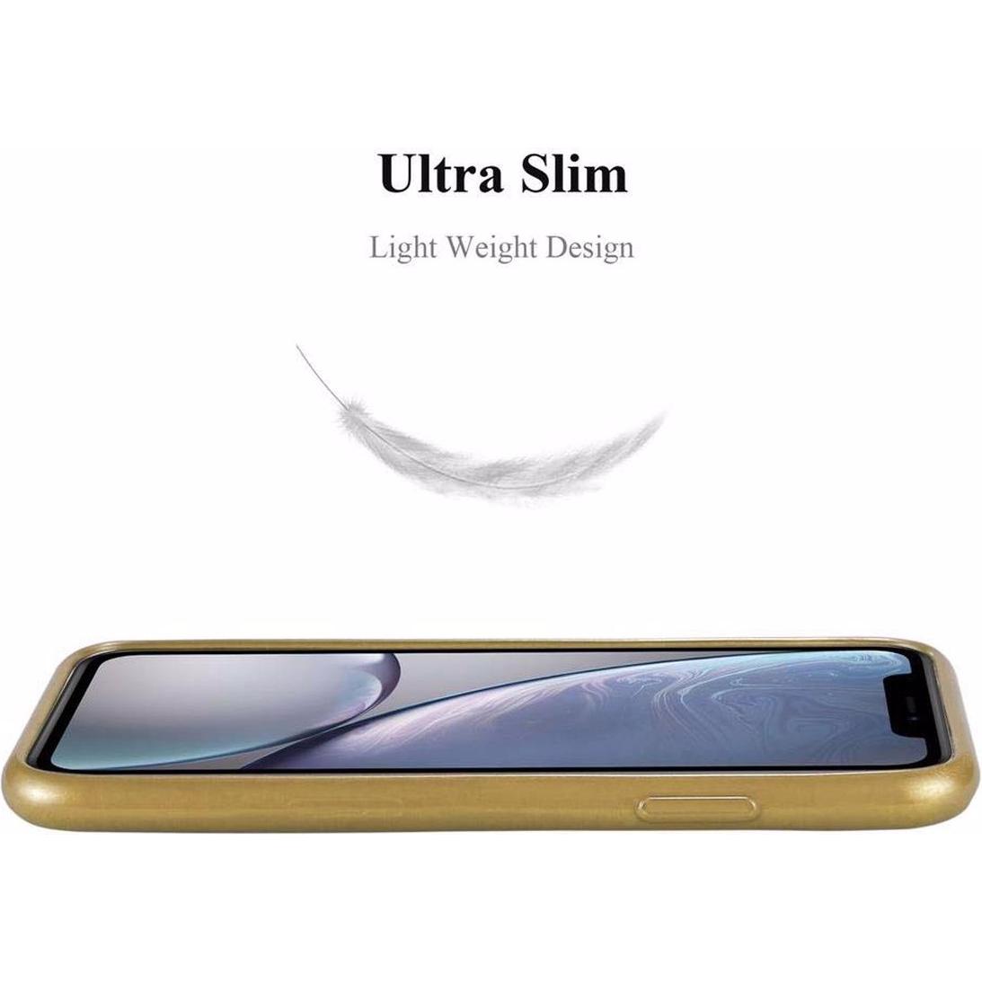 Thumbnail - Cadorabo TPU Brushed Cover (Apple iPhone XR), Smartphone Hülle, Gold