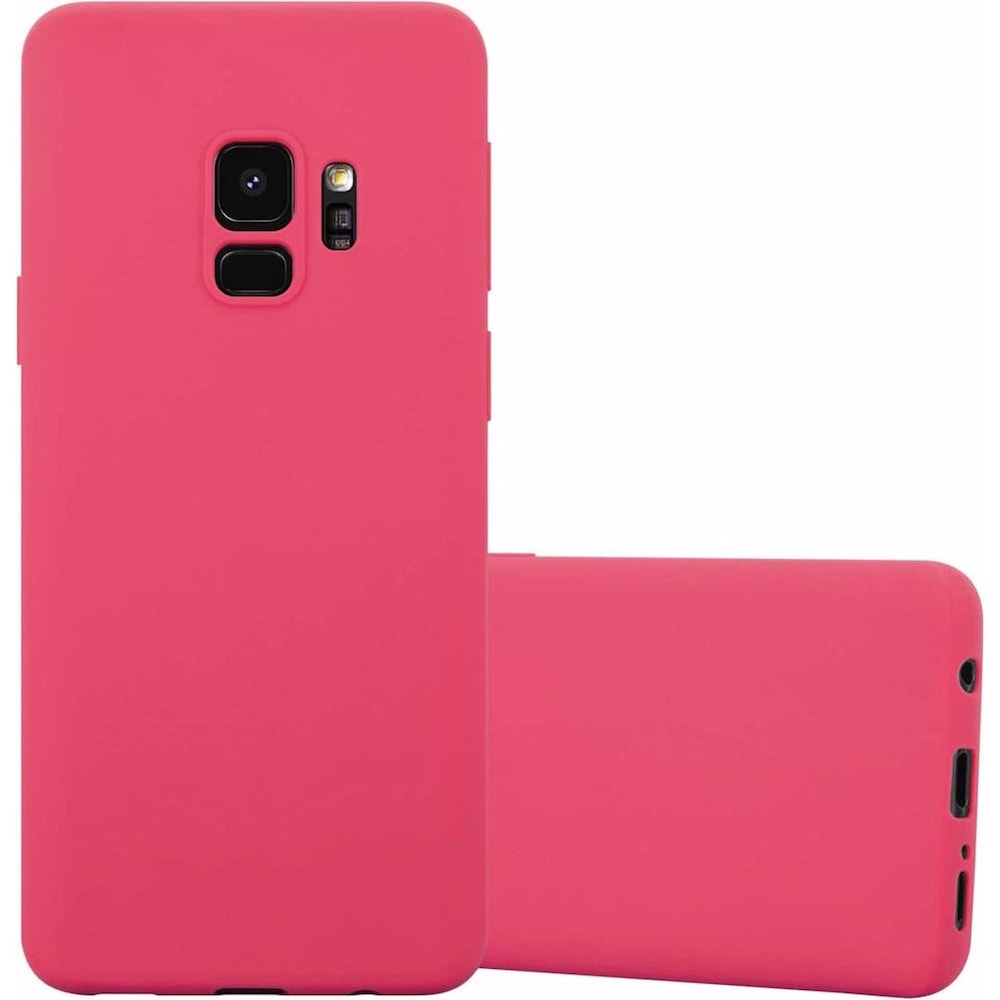 Cadorabo TPU Candy Cover (Samsung Galaxy S9+), Smartphone Hülle, Rot