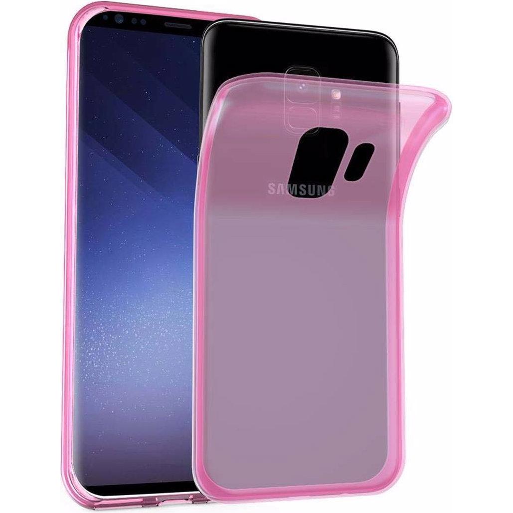 Cadorabo TPU Ultra Slim AIR Cover (Samsung Galaxy S9+), Smartphone Hülle, Pink