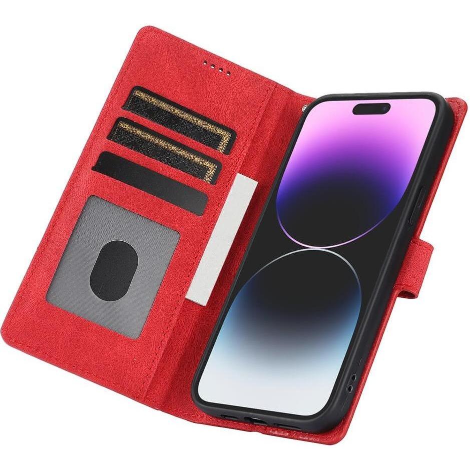 Thumbnail - Cover-Discount iPhone 16 - Premium Handyhülle Etui (Apple iPhone 16), Smartphone Hülle, Rot