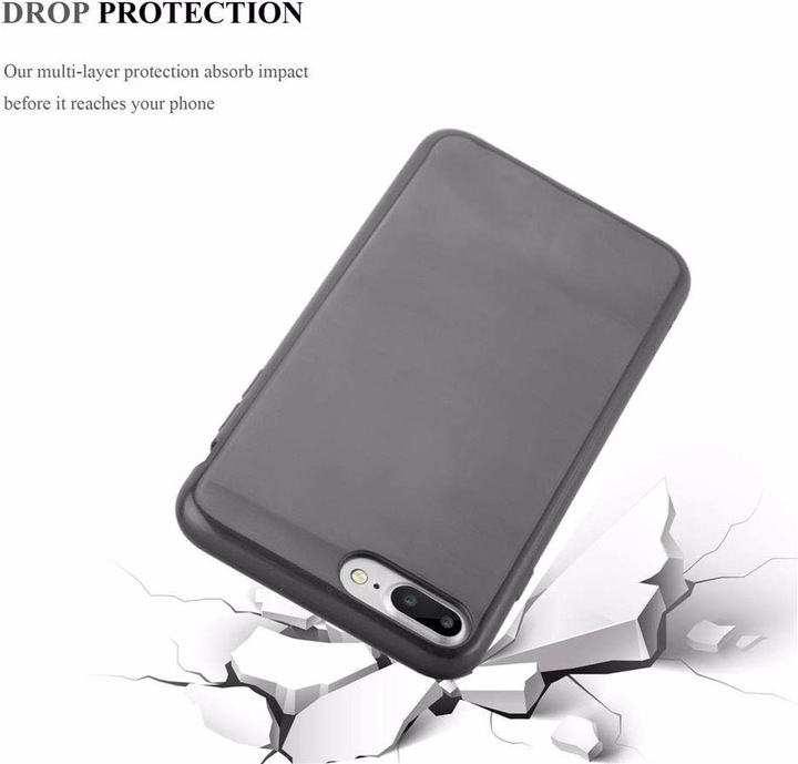 Immagine prodotto Cadorabo Copertura spazzolata in TPU (Apple iPhone 8 Plus, Apple iPhone 7 Plus, Apple iPhone 7s Plus)