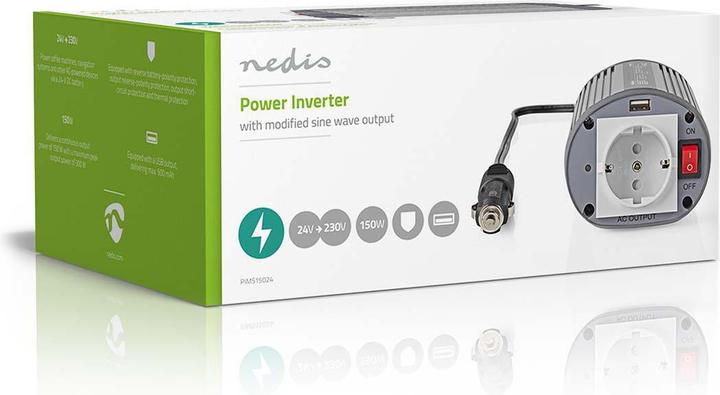 Actual product image Nedis Power Inverter modified sine waves| Input voltage 24 VDC|