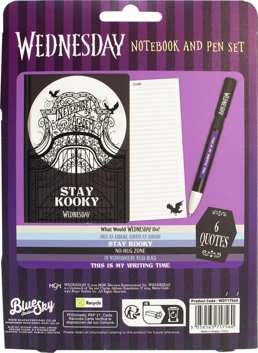 Image du produit Thumbs Up Wednesday - Set de carnets de notes (A5, À rayures, Couverture rigide)