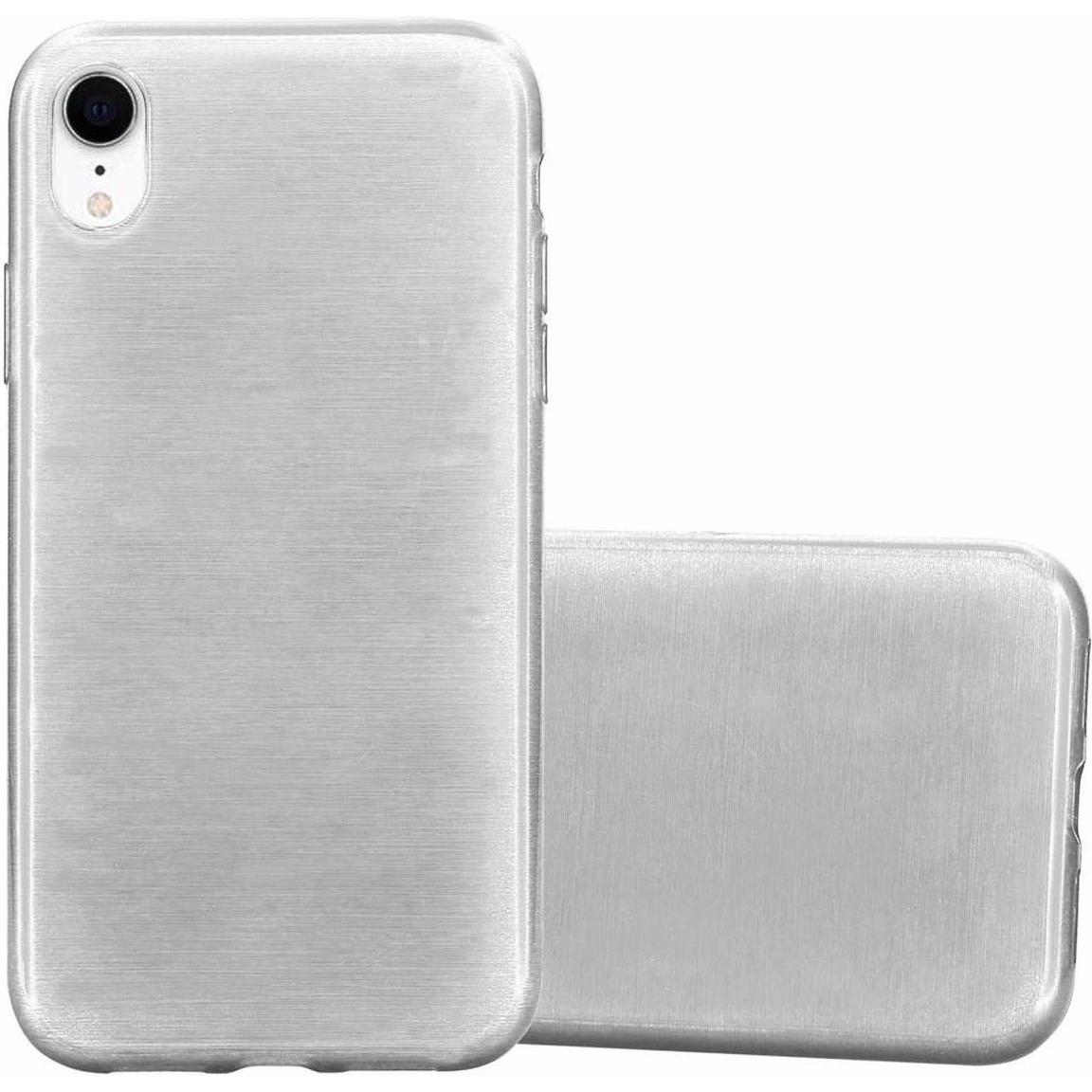 Thumbnail - Cadorabo TPU Brushed Cover (Apple iPhone XR), Smartphone Hülle, Silber