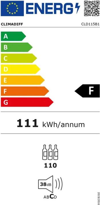 Etichetta energetica Climadiff CLD115B1