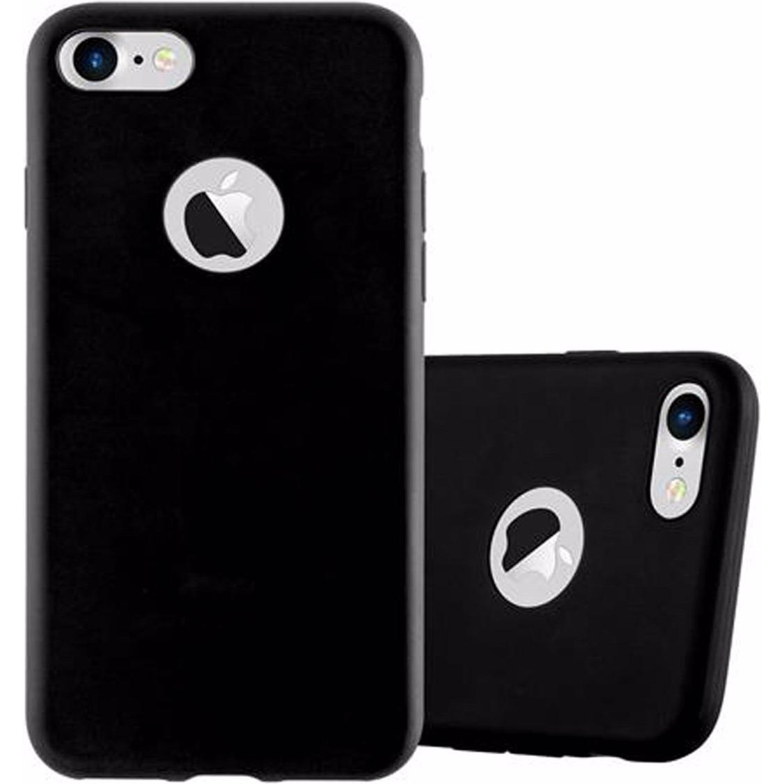 Cadorabo TPU Candy Cover (Apple iPhone 7, Apple iPhone SE (2nd Gen)), Smartphone Hülle, Schwarz