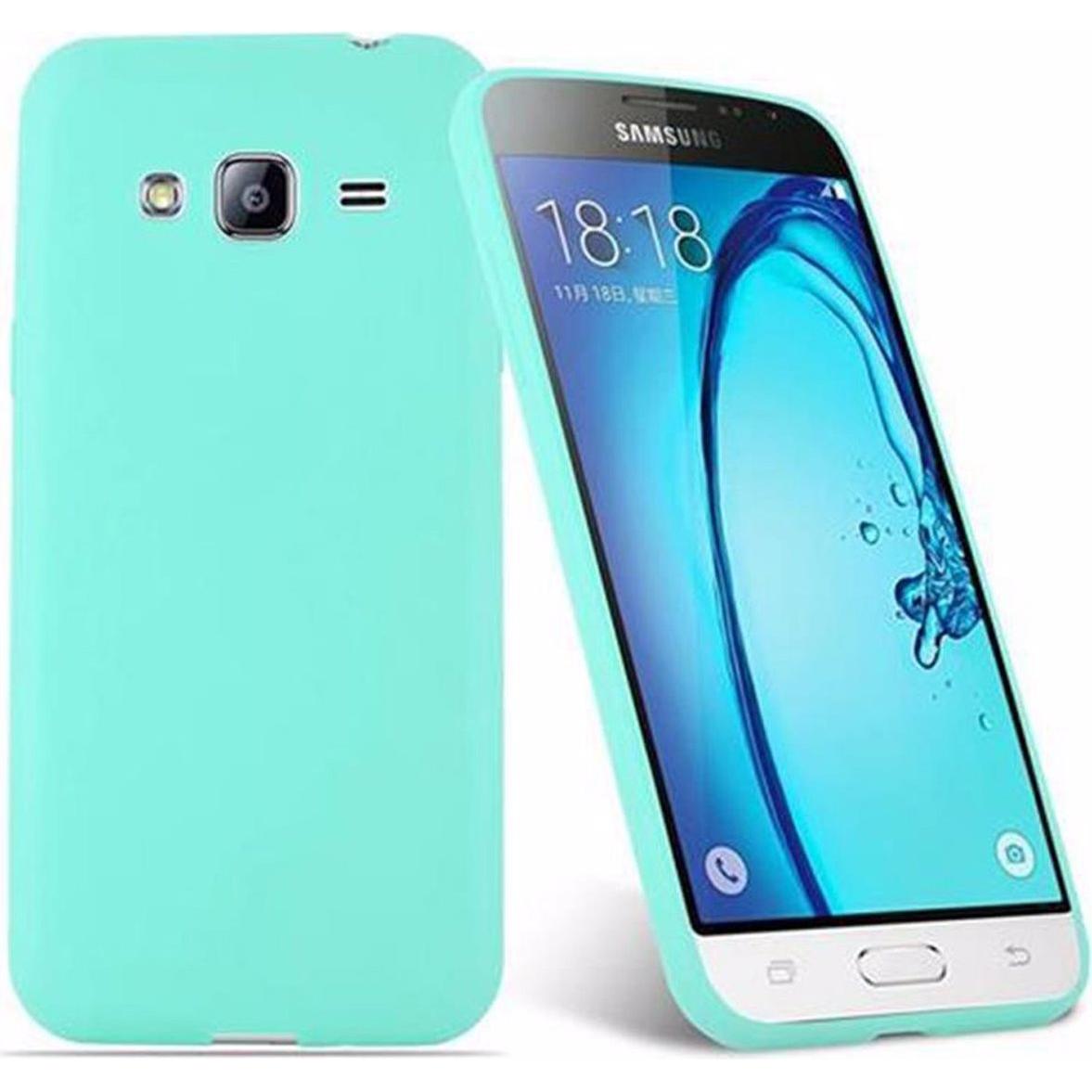 Thumbnail - Cadorabo TPU Candy Cover (Samsung Galaxy J3), Smartphone Hülle, Blau
