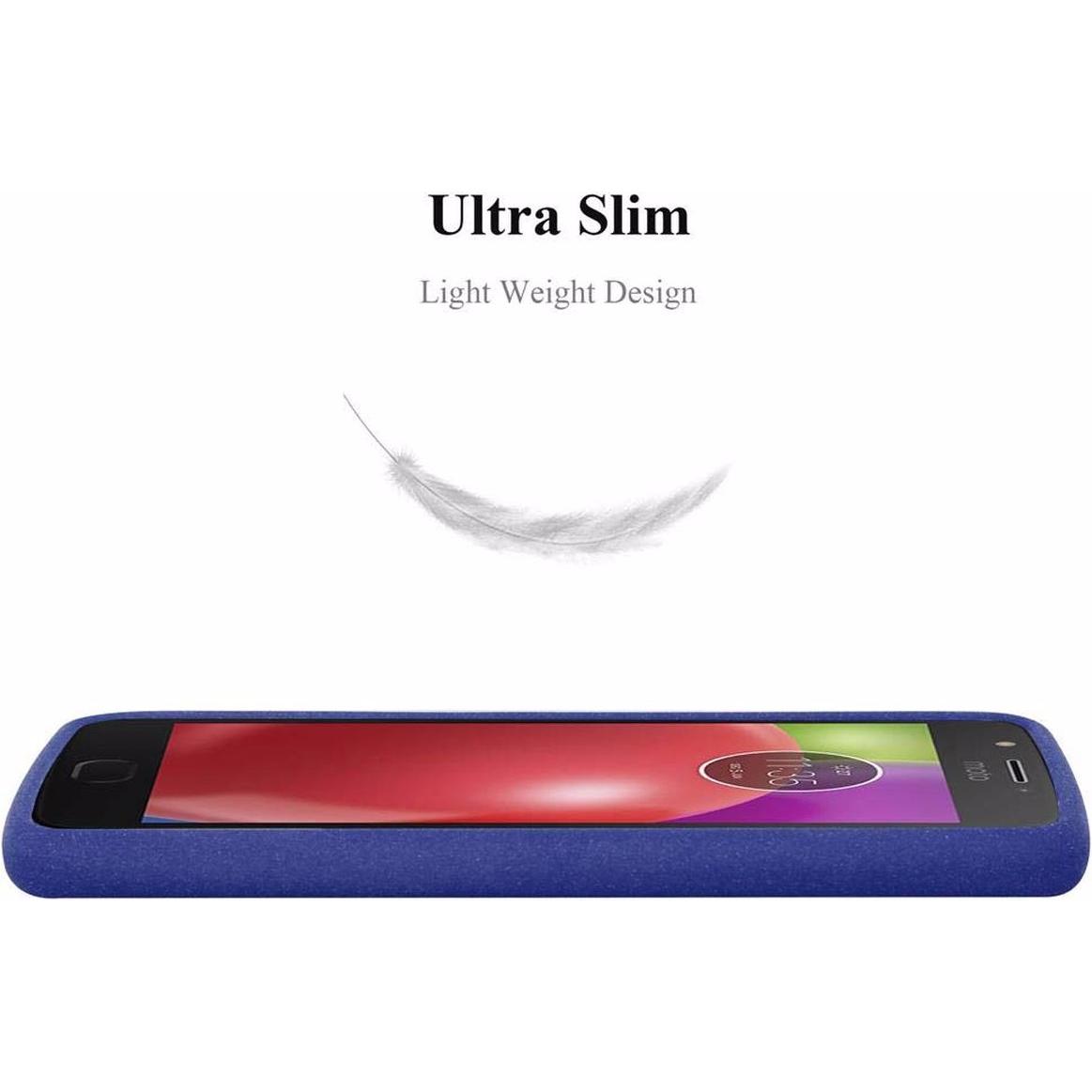 Thumbnail - Cadorabo TPU Frosted Cover (Motorola Moto E4), Smartphone Hülle, Blau