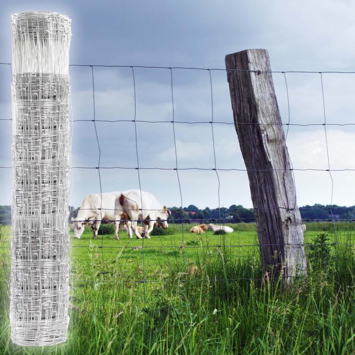 Produktbild Wiltec Wildzaun Weidezaun 50m lang 125/13/15 Drahtzaun Knotengeflecht Forstzaun