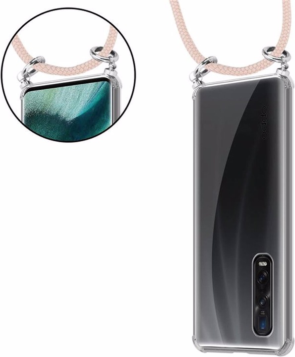 Produktbild Cadorabo TPU Handy Kette SILBER Cover