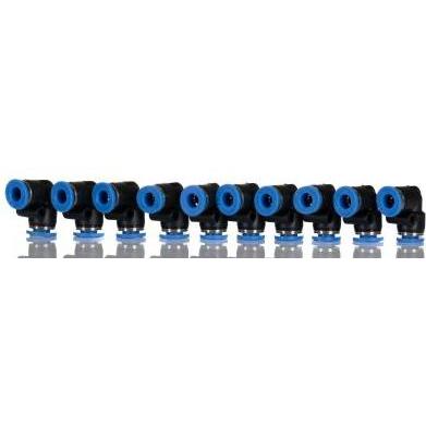 Rs Pro, Rohrverbindungstechnik, Winkel-Einsteckadapter, Rohr-zu-Rohr, Polyoxymethylene, 10 bar (Winkelverbindung)