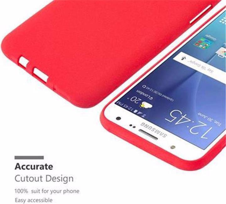 Actual product image Cadorabo TPU Frosted Cover (Samsung Galaxy J7)