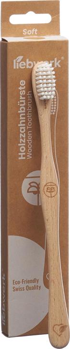 Actual product image Liebwerk Wooden toothbrush Soft Palm (Soft, 1 x)