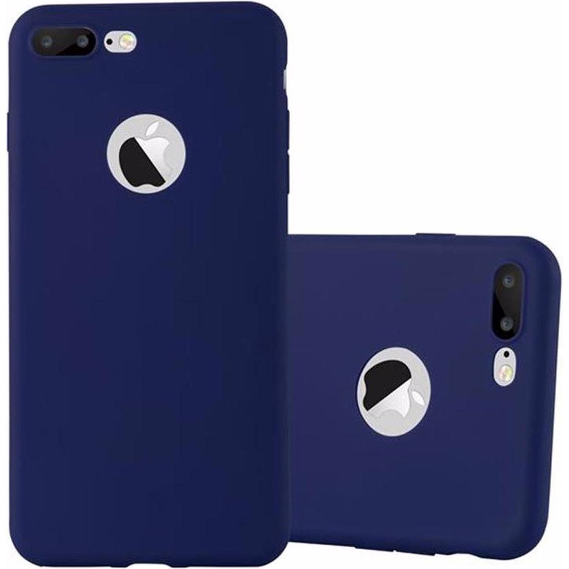 Cadorabo TPU Candy Cover (Apple iPhone 7 Plus), Smartphone Hülle, Blau