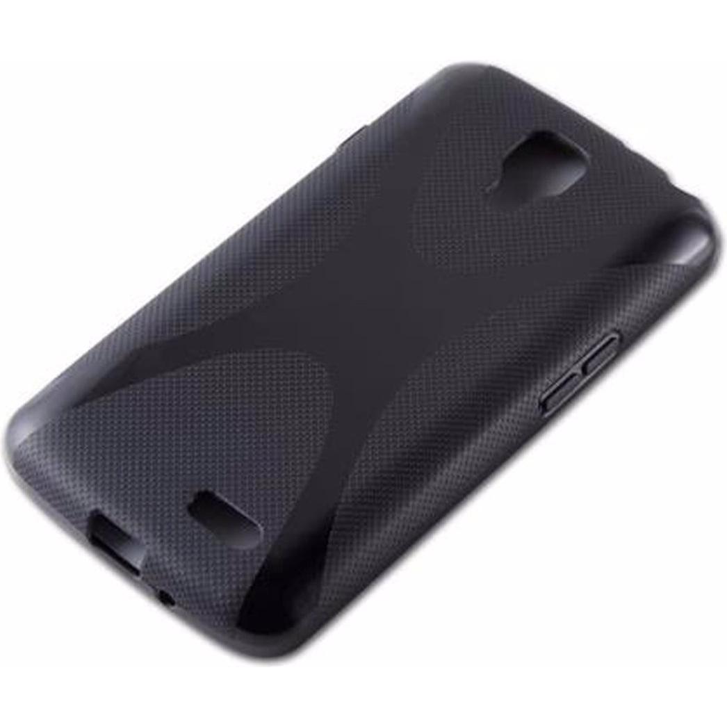 Thumbnail - Cadorabo TPU X-Line Cover (LG F70), Smartphone Hülle, Schwarz