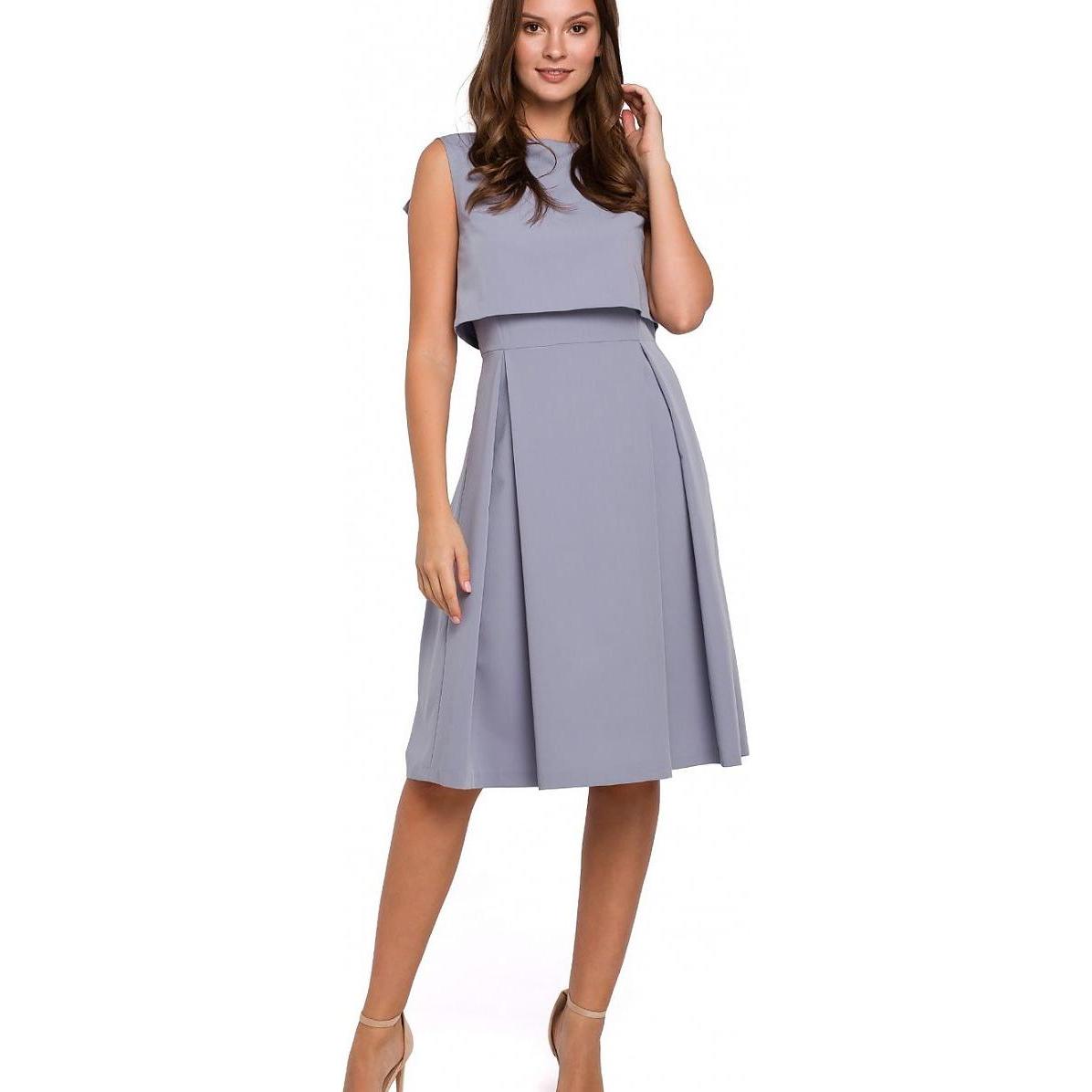 Makover, Damen, Kleider, Abendkleid, Grau, (M)