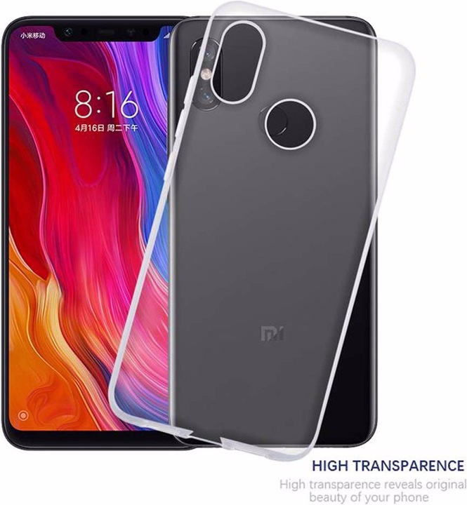 Actual product image Cadorabo TPU Ultra Slim AIR Cover (Mi 8)
