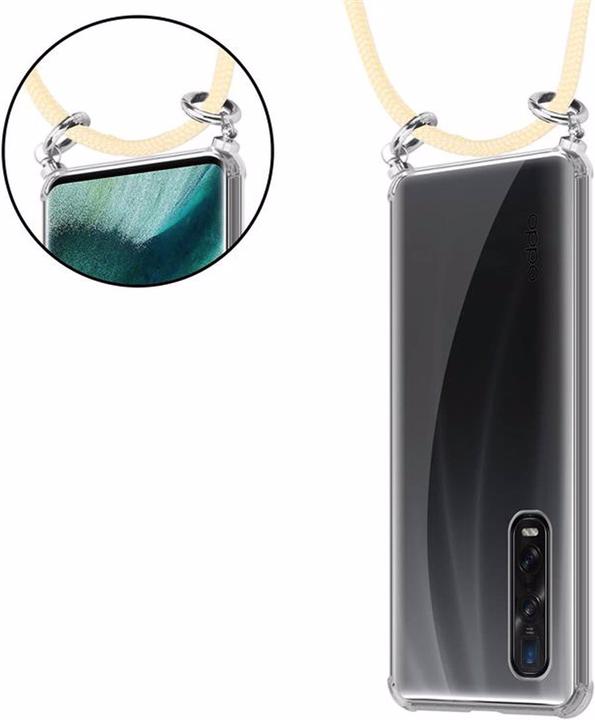 Produktbild Cadorabo TPU Handy Kette SILBER Cover