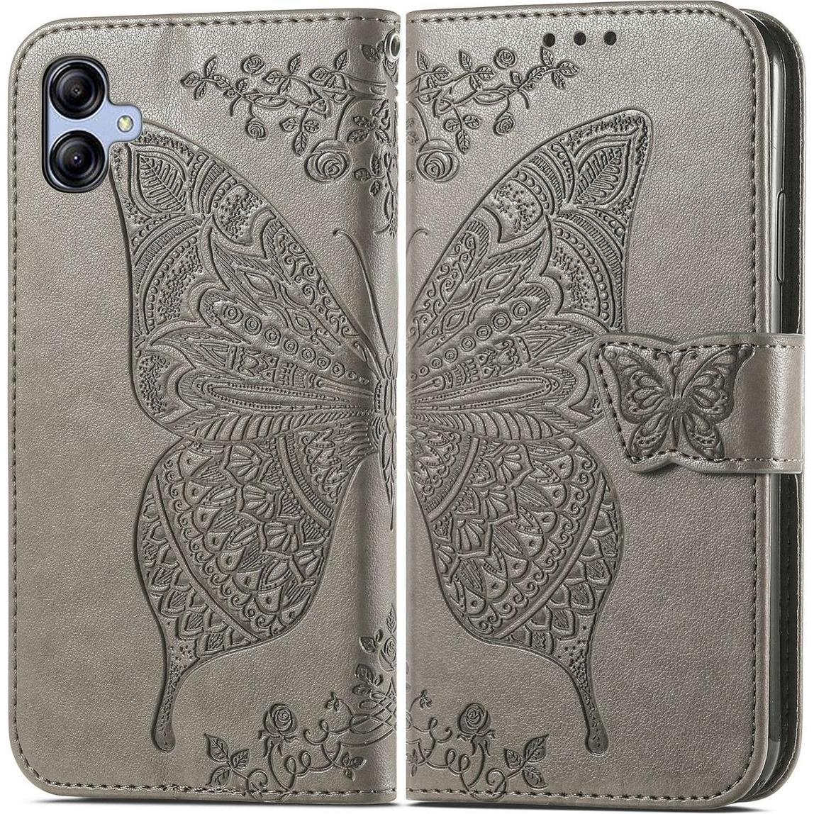 König Design Hülle Handy Schutz für Samsung Galaxy A04e F04 M04 Case Cover Tasche Wallet Etui (Samsung Galaxy A04e), Sma...