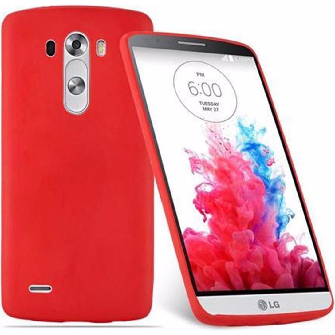 Thumbnail - Cadorabo TPU Candy Cover (LG G3), Smartphone Hülle, Rot