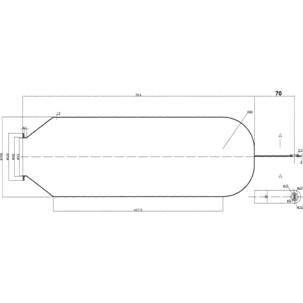 Thumbnail - Wiltec, Wasserpumpe, Membran 80-100 L Hauswasserwerk Druckkessel Membrankessel Gummiblase EPDM (Hauswasserpumpe)