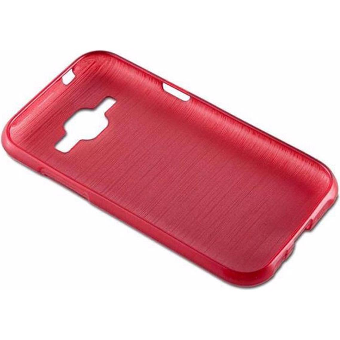 Thumbnail - Cadorabo TPU Brushed Cover (Samsung Galaxy J1), Smartphone Hülle, Rot