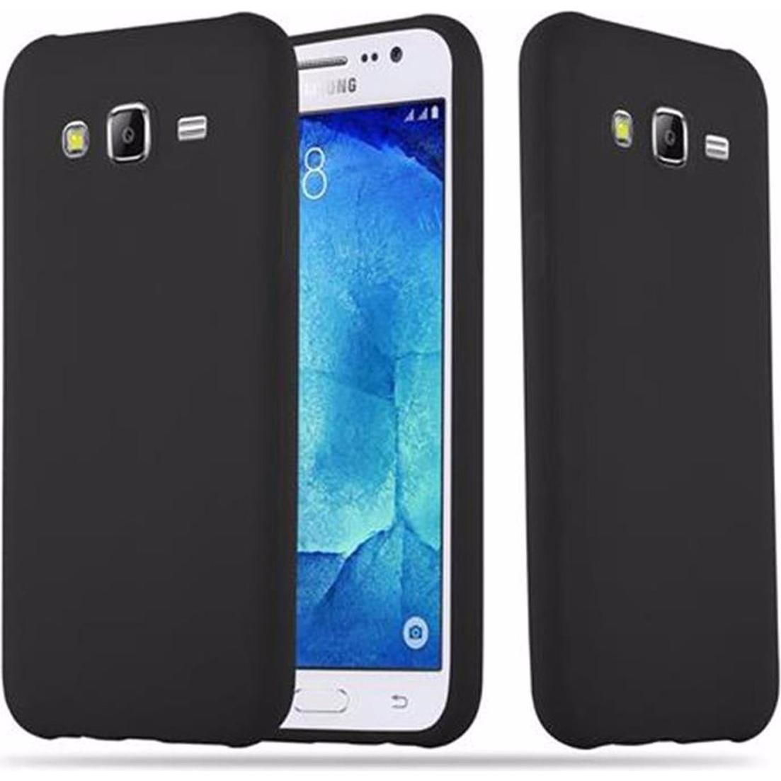 Cadorabo TPU Candy Cover (Samsung Galaxy J5 (2015)), Smartphone Hülle, Schwarz