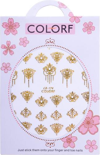 Produktbild Nagellack24 Nail Art Sticker Selbstklebend Gold