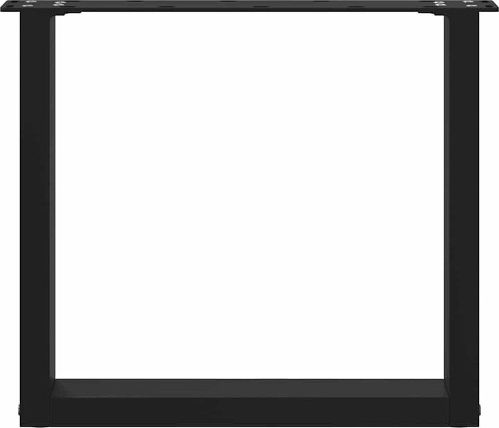 Immagine prodotto vidaXL Gambe del tavolino a U 2 pezzi nero 60x(72-73) cm gamba del tavolo in acciaio