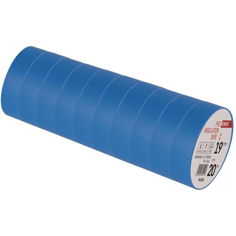 Thumbnail - Emos, Klebeband, Isolierband PVC 19mm/20m Blau, 10 Stk. (19 mm)