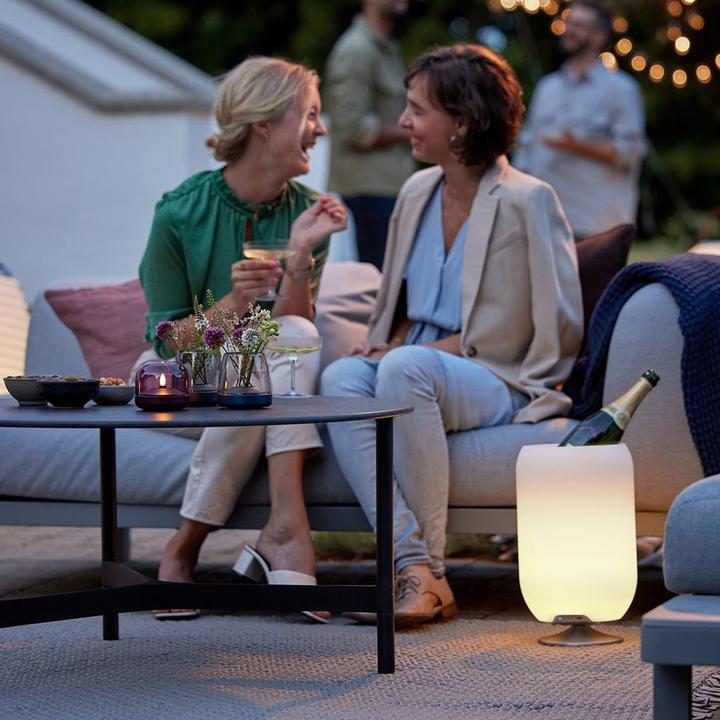 Actual product image Kooduu Atmos - Brushed silver (10 h, Rechargeable battery operated, Battery operated)